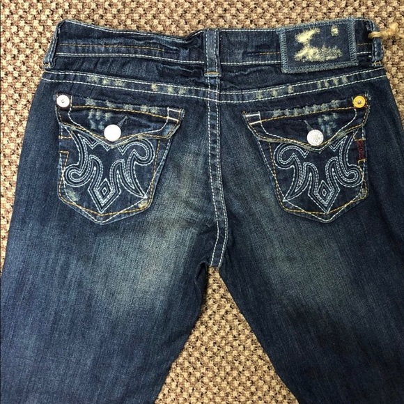 NWOT MEK Oaxaca Bootcut Denim 28x34 - Picture 2 of 5